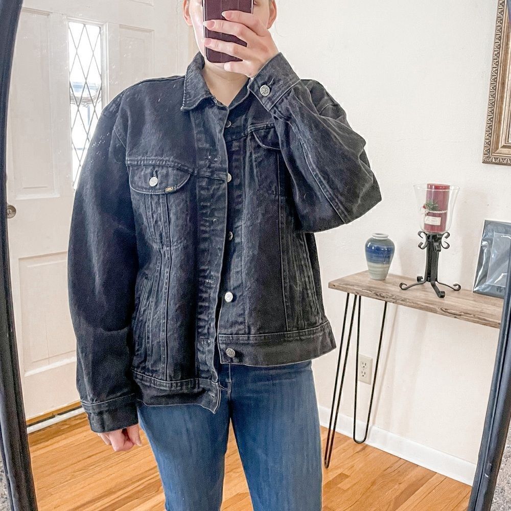 Lee Vintage Hard Rock Cafe Honolulu Denim Jacket Black L - Picture 5 of 9